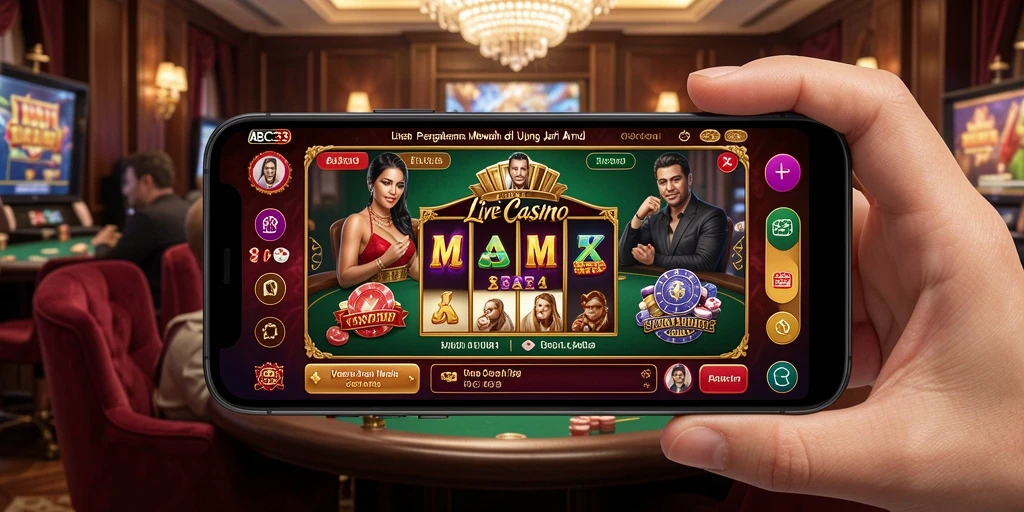 Gameplay Live Casino yang mendebarkan dalam aplikasi ABC33.