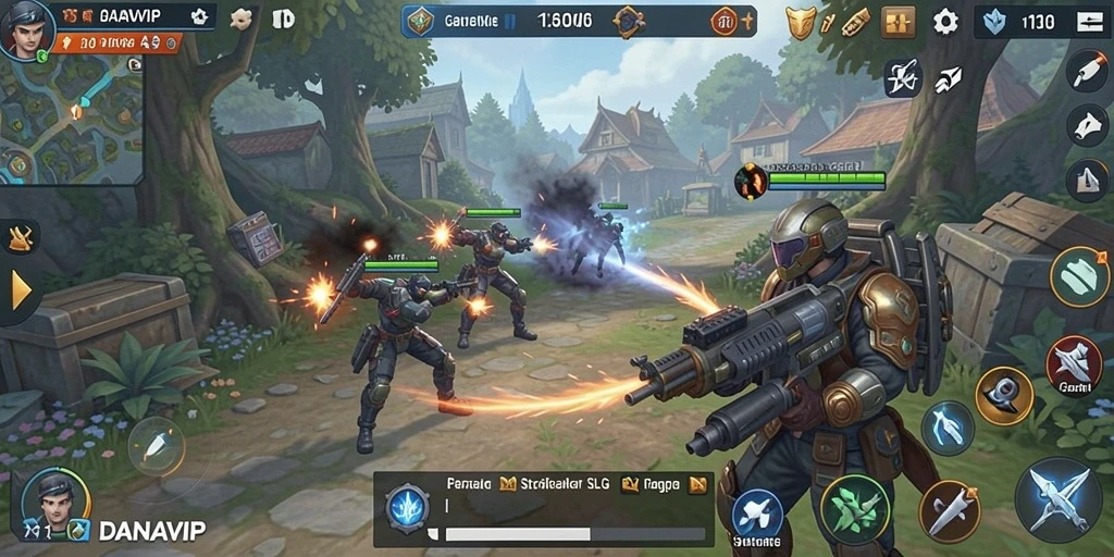 Tangkapan layar dari gameplay mendebarkan DANAVIP.