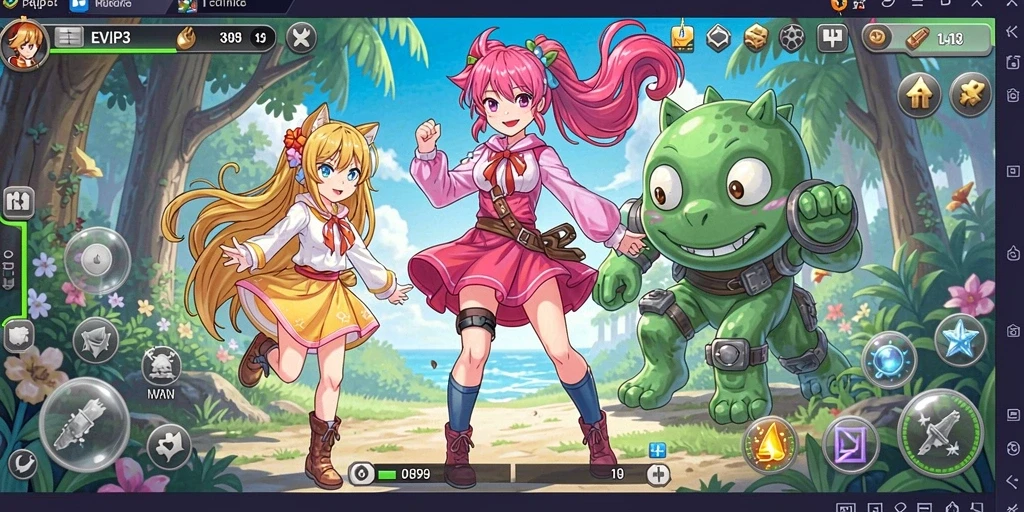 Tampilan menakjubkan dari gameplay Anime yang mendebarkan.