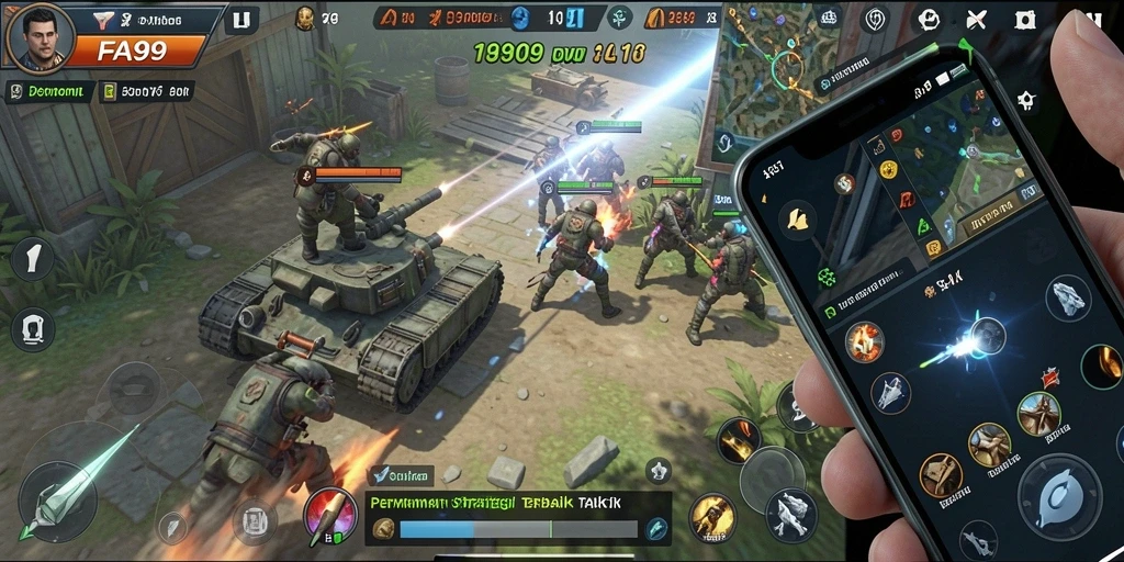 Tampilan gameplay FA99 yang menarik dan dinamis dengan strategi mendalam.