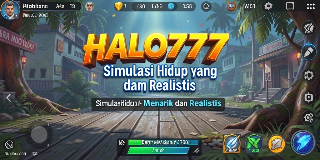 Tangkapan layar gameplay HALO777 dengan interaksi karakter yang realistis.