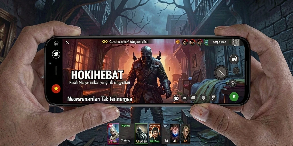Screenshot menampilkan suasana mencekam dari gameplay HOKIHEBAT.