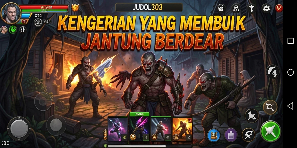 Gameplay JUDOL303 dengan suasana horor yang mencekam.