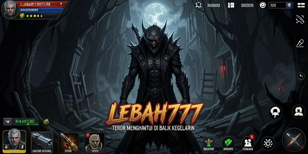 Tampilan gameplay LEBAH777 yang menyeramkan dan menegangkan.