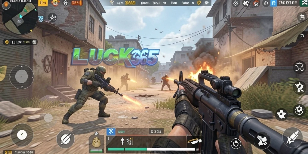 Gameplay intens LUCK365 dengan pertarungan tim yang seru.