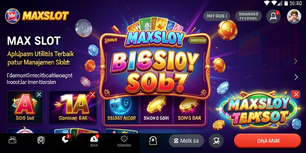 Tampilan antarmuka pengguna yang intuitif dari MAXSLOT