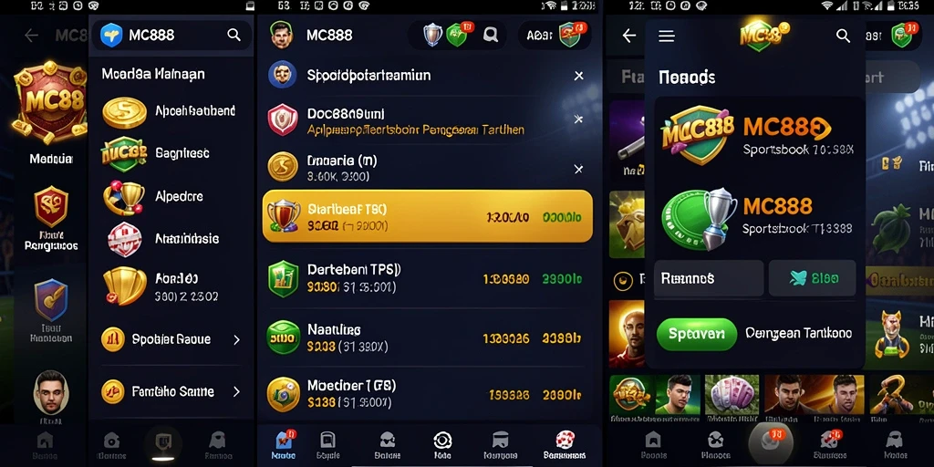 Tampilan menarik dari permainan taruhan di MC888.