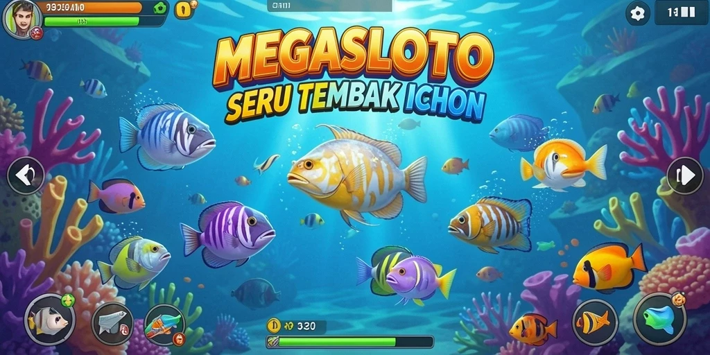 Screenshot dari gameplay Tembak Ikan yang seru di MEGASLOTO.