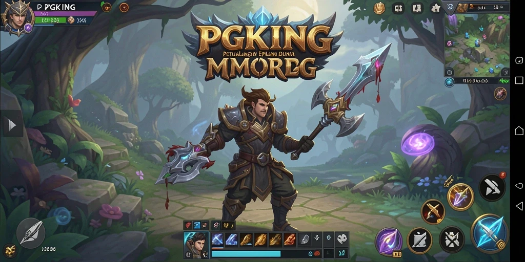 Screenshot PGKING menampilkan momen seru dalam gameplay MMORPG.