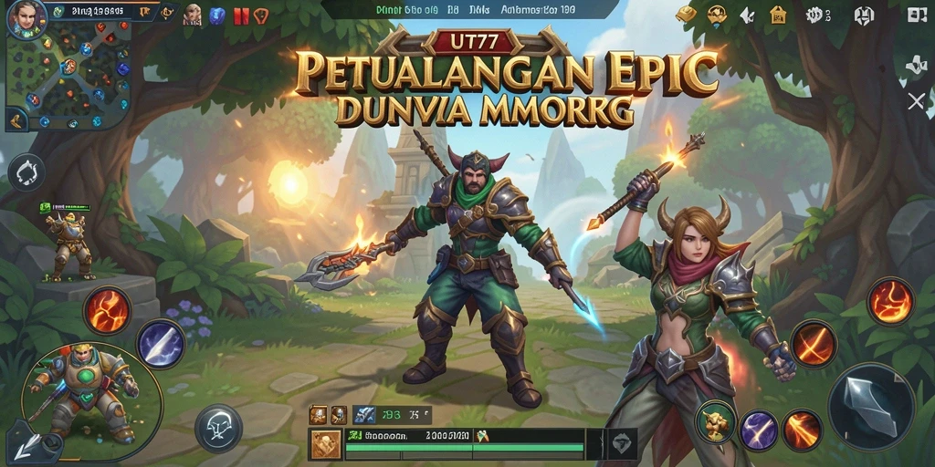 Gameplay seru di UT77, jelajahi dunia MMORPG yang menakjubkan.